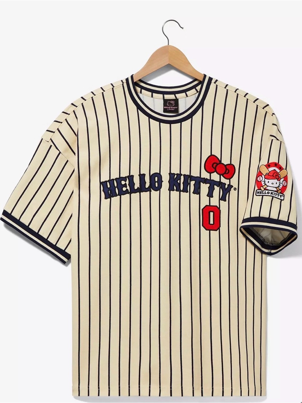 Sanrio Hello Kitty Striped Baseball Jersey - BoxLunch Exclusive